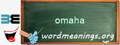 WordMeaning blackboard for omaha